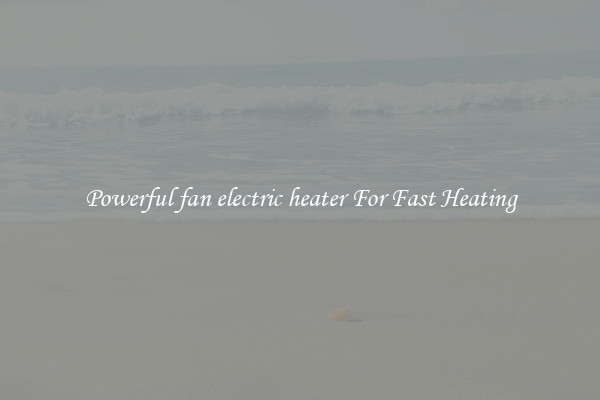 Powerful fan electric heater For Fast Heating