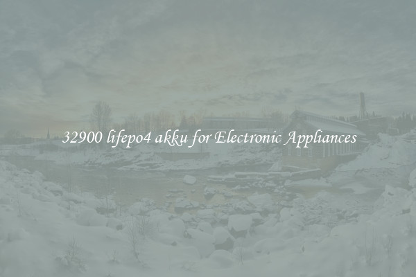 32900 lifepo4 akku for Electronic Appliances