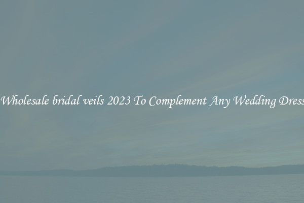 Wholesale bridal veils 2023 To Complement Any Wedding Dress