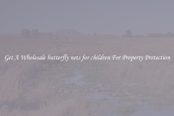 Get A Wholesale butterfly nets for children For Property Protection