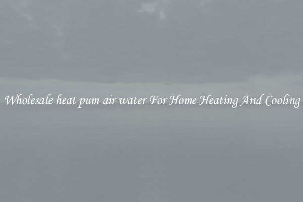Wholesale heat pum air water For Home Heating And Cooling