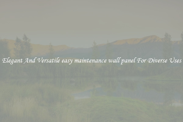 Elegant And Versatile easy maintenance wall panel For Diverse Uses