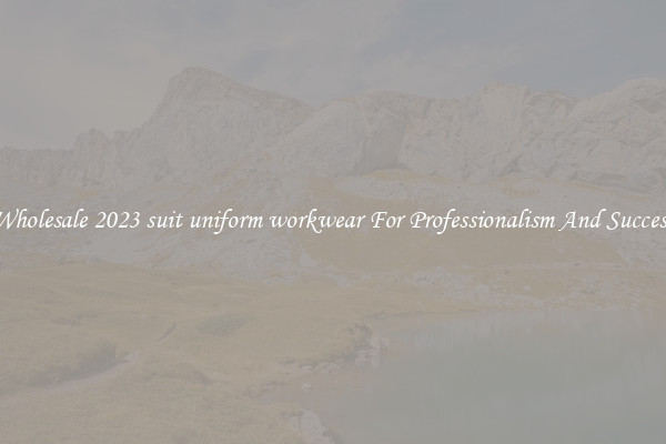Wholesale 2023 suit uniform workwear For Professionalism And Success