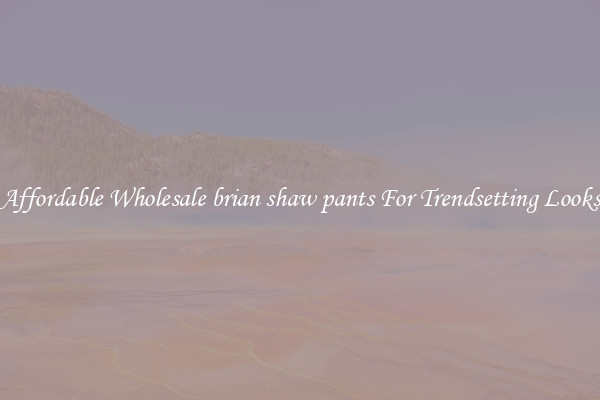 Affordable Wholesale brian shaw pants For Trendsetting Looks