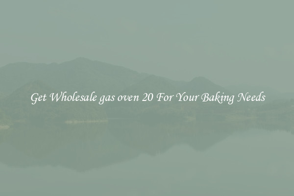Get Wholesale gas oven 20 For Your Baking Needs