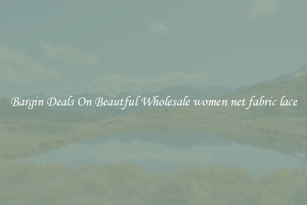 Bargin Deals On Beautful Wholesale women net fabric lace
