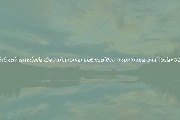 Wholesale wardrobe door aluminum material For Your Home and Other Places
