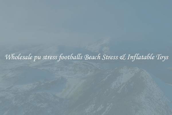 Wholesale pu stress footballs Beach Stress & Inflatable Toys