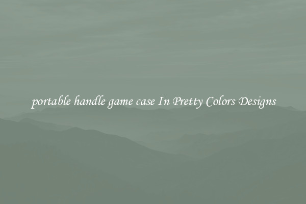 portable handle game case In Pretty Colors Designs