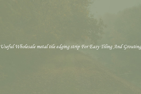 Useful Wholesale metal tile edging strip For Easy Tiling And Grouting