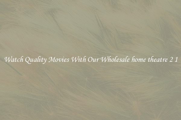 Watch Quality Movies With Our Wholesale home theatre 2 1