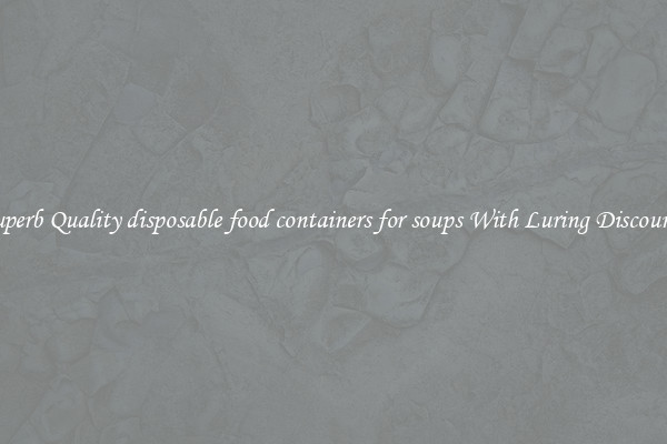 Superb Quality disposable food containers for soups With Luring Discounts